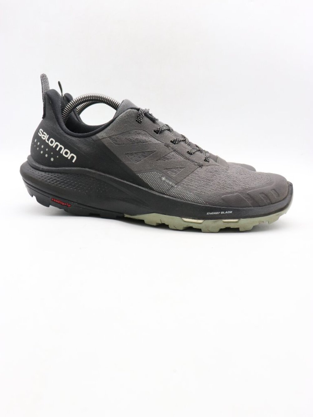 Salomon Out Pulse Gore-Tex Hiking Shoes Men's 9.5 Gray Black Trail Sneakers